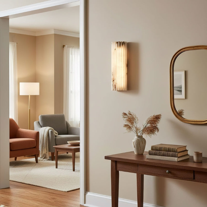 Nexora | Alabaster Wall Light for Dimmable Ambient Glow