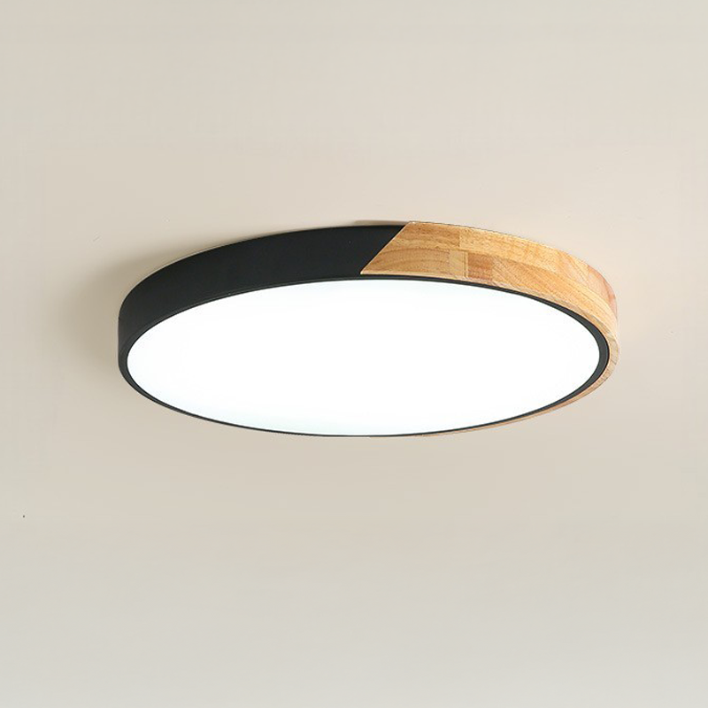 NordicAura | Elegant Minimalist Wooden Flush Mount Ceiling Light Fixture 0