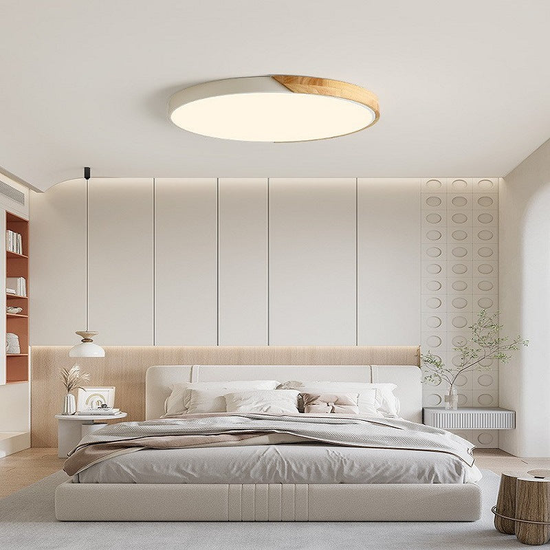 NordicAura | Elegant Minimalist Wooden Flush Mount Ceiling Light Fixture 4