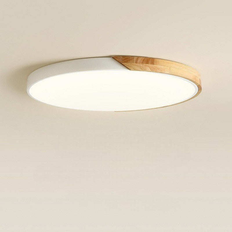 NordicAura | Elegant Minimalist Wooden Flush Mount Ceiling Light Fixture 5