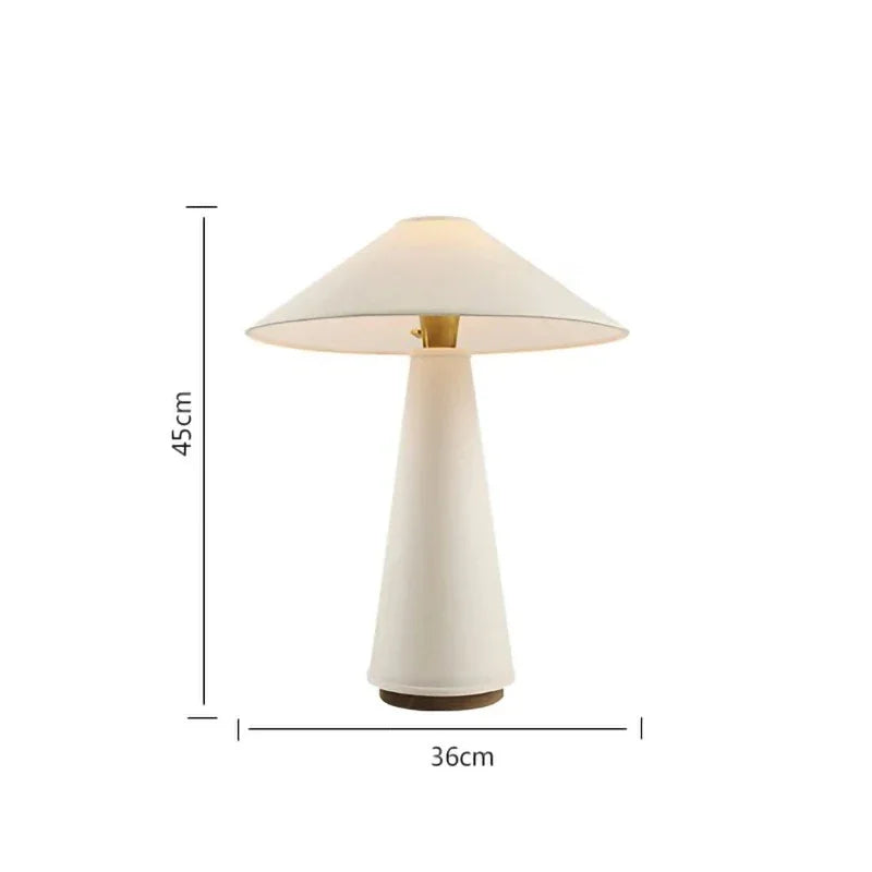 NordicGlow | Elegant Minimalist Ivory Bedside Table Lamp for Cozy Ambiance 5