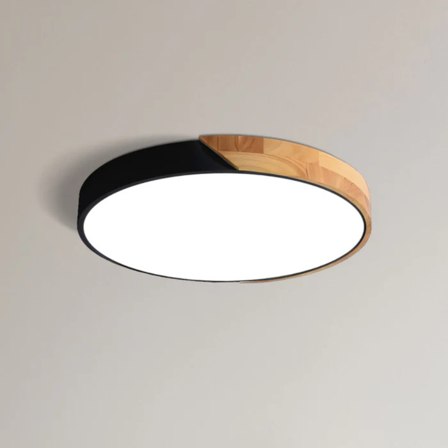 NordicGlow | Elegant Natural Wood LED Ceiling Light Fixture 0