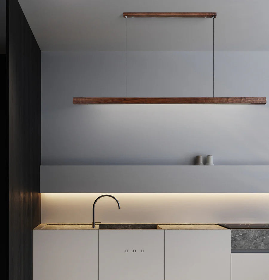 NordicGlow | Stylish Modern Wooden Kitchen Pendant Lighting Fixture 11