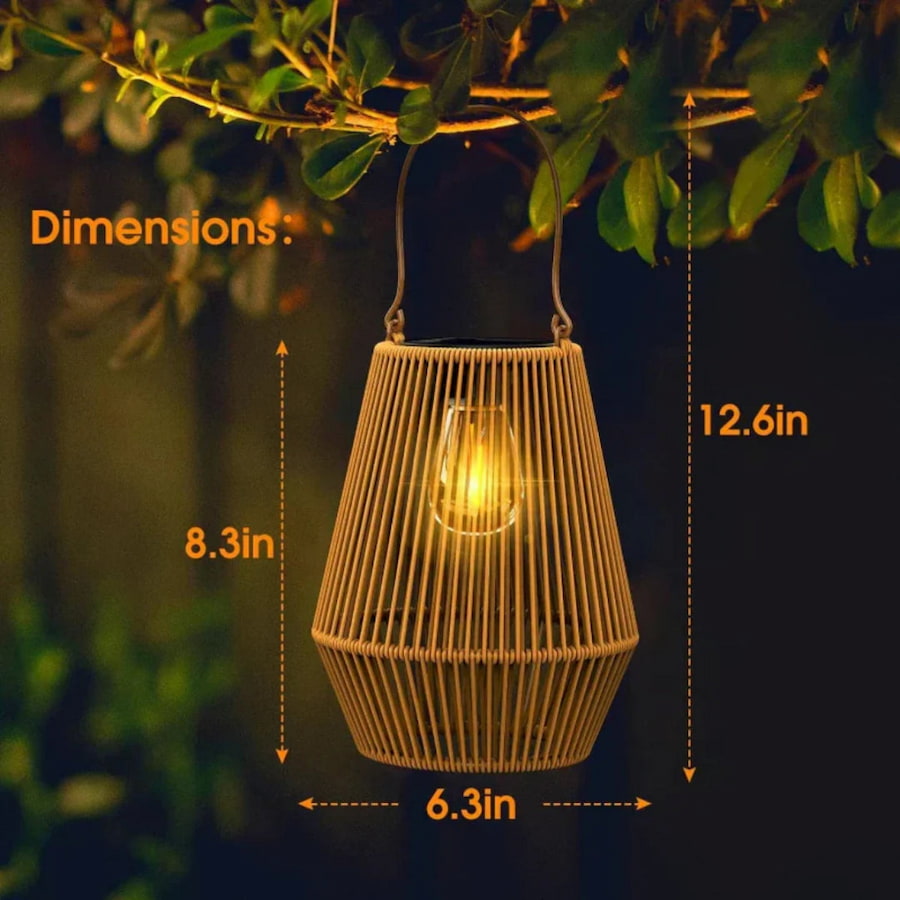 Noreva | Handcrafted Solar Lantern for Outdoor Warm Ambient Glow 0