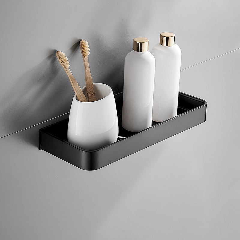 Nox Bathroom Shelf - Anti-Rust Metal Storage in Matte Black, Multiple Size Options 0