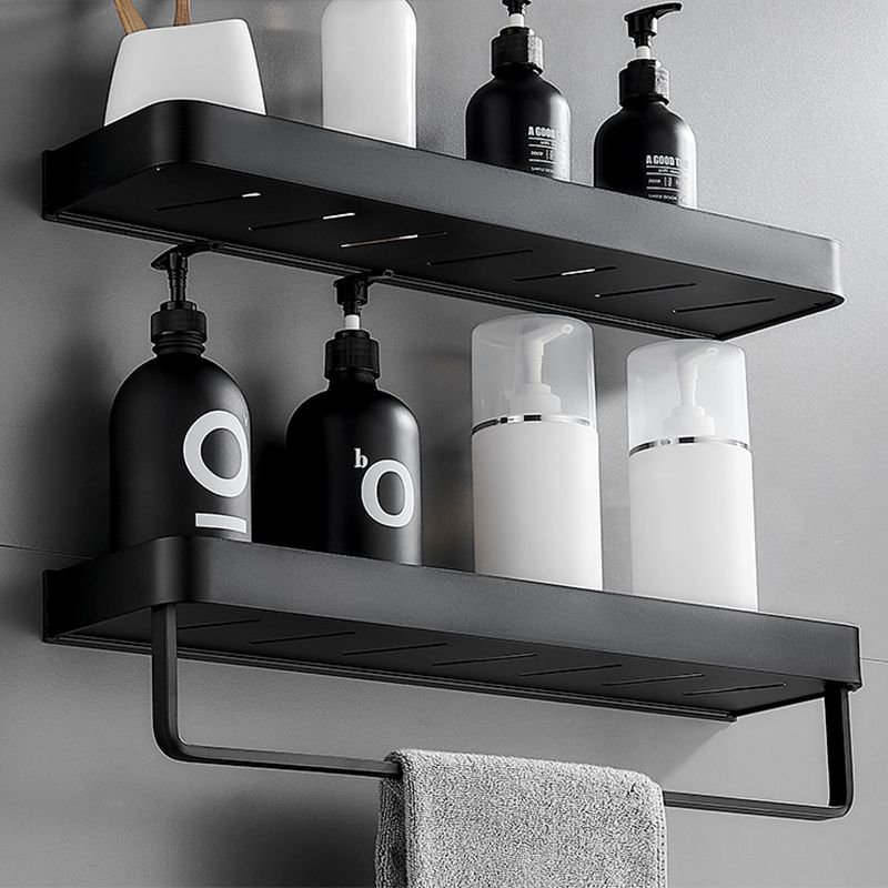 Nox Bathroom Shelf - Anti-Rust Metal Storage in Matte Black, Multiple Size Options 1