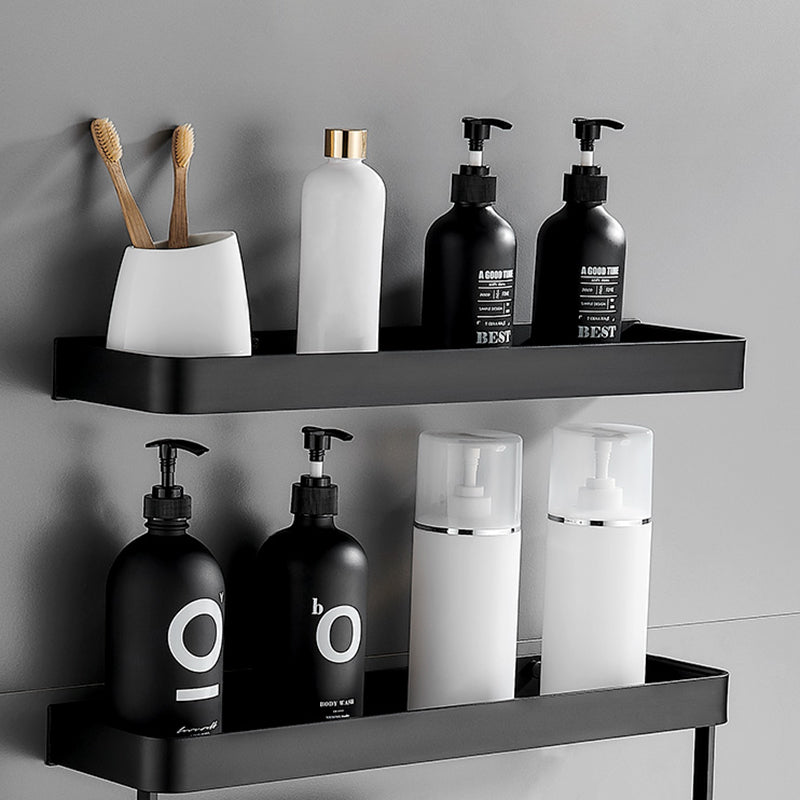 Nox Bathroom Shelf - Anti-Rust Metal Storage in Matte Black, Multiple Size Options 8