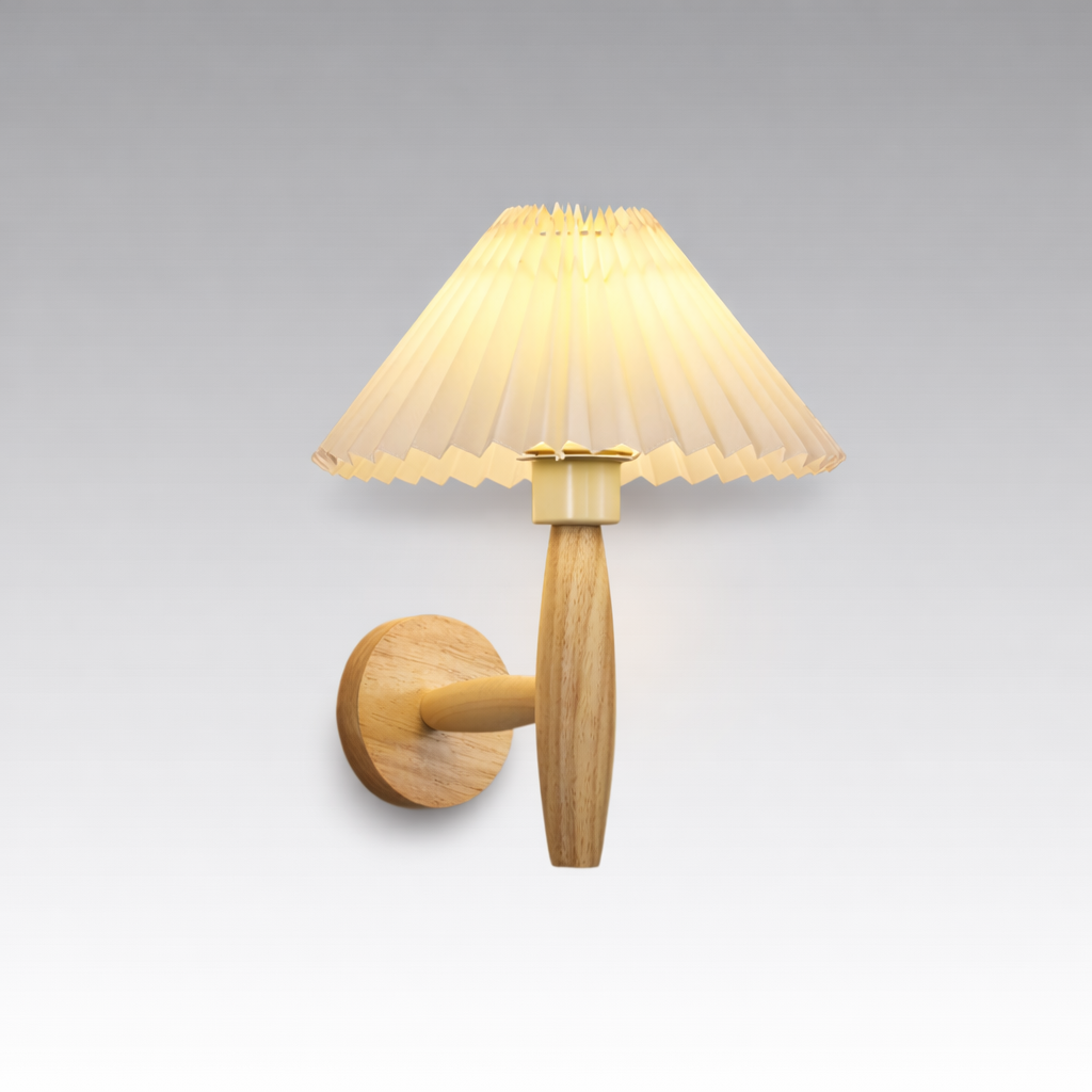OakenGlow | Elegant Natural Wood Modern Wall Sconce Light 0