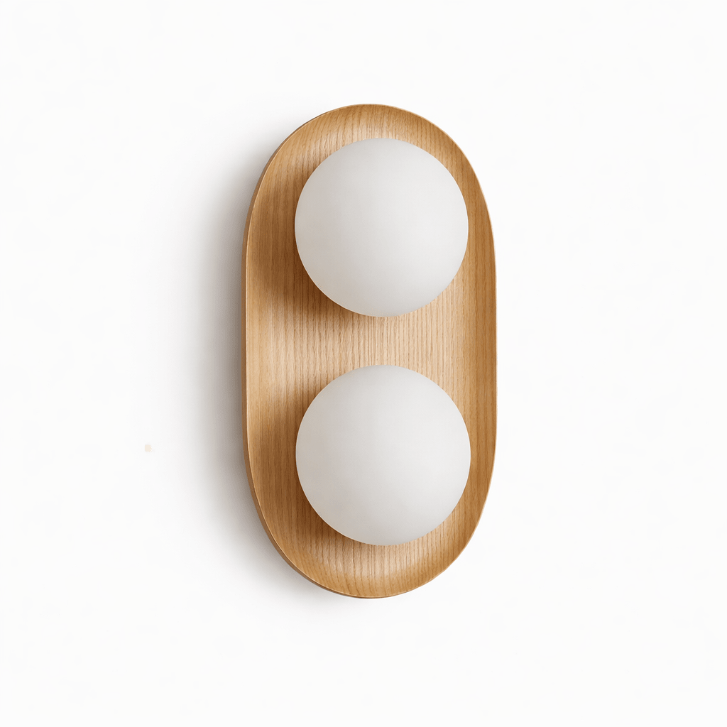 OrbisWood | Elegant Minimalist Dual Globe Wall Sconce Lighting 0