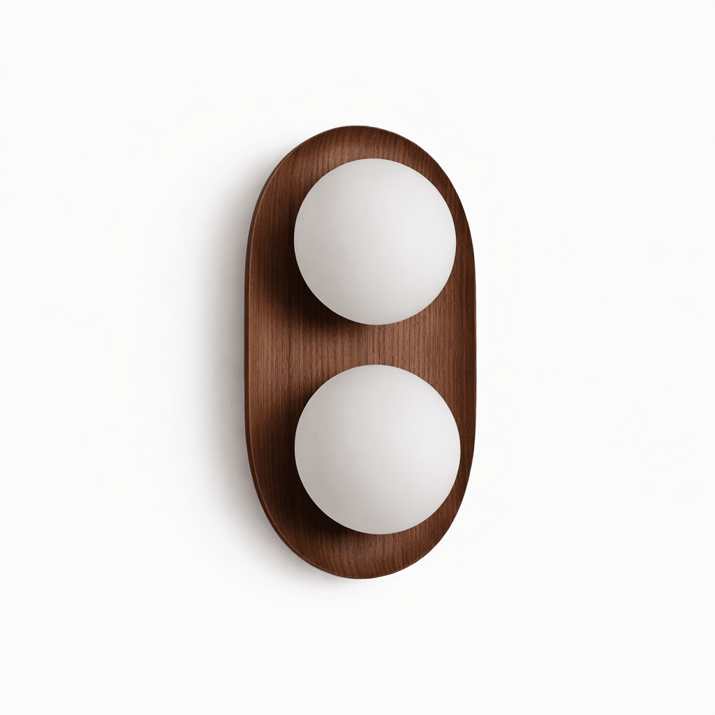OrbisWood | Elegant Minimalist Dual Globe Wall Sconce Lighting 10