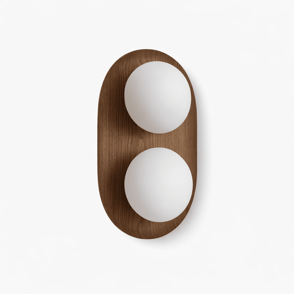 OrbisWood | Elegant Minimalist Dual Globe Wall Sconce Lighting 11