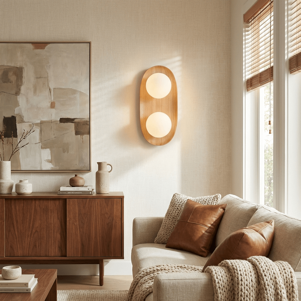 OrbisWood | Elegant Minimalist Dual Globe Wall Sconce Lighting 3