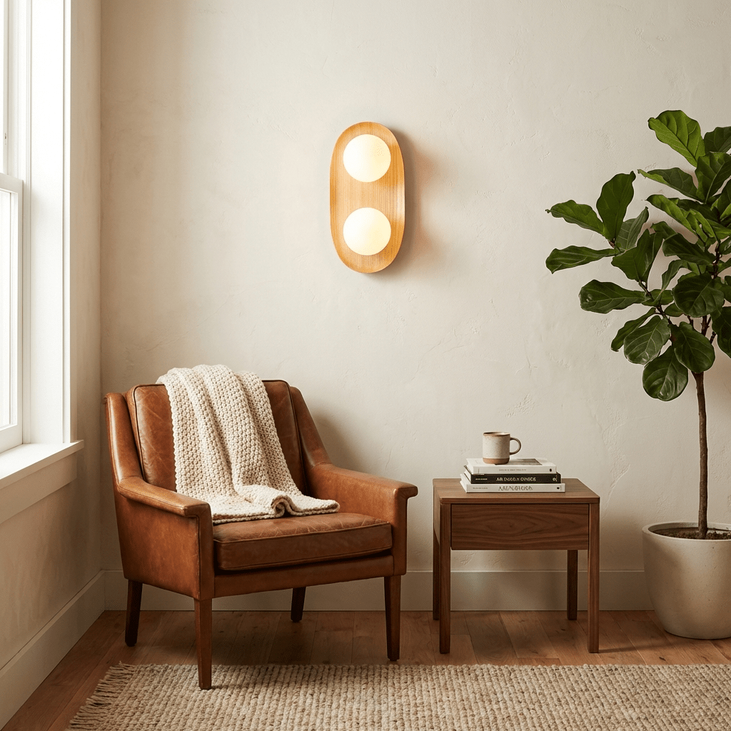 OrbisWood | Elegant Minimalist Dual Globe Wall Sconce Lighting 4