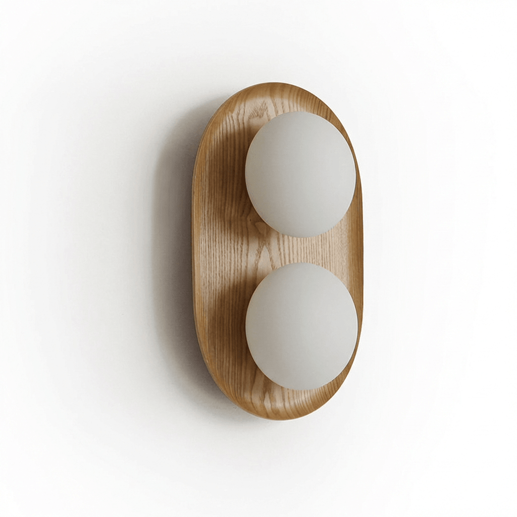 OrbisWood | Elegant Minimalist Dual Globe Wall Sconce Lighting 6