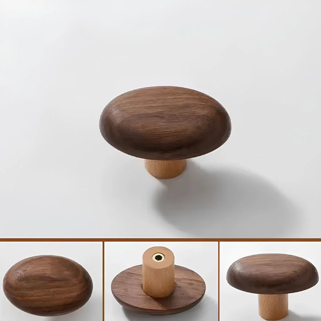 Organic Solid Wood Coat Hooks for Wall - Set of 4 Handcrafted Matte Finish Hooks for Hallway, Bathroom, Bedroom Organization 5