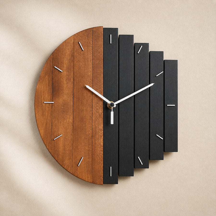 Orlix | Minimalist Wooden Wall Clock for Modern Interiors 0