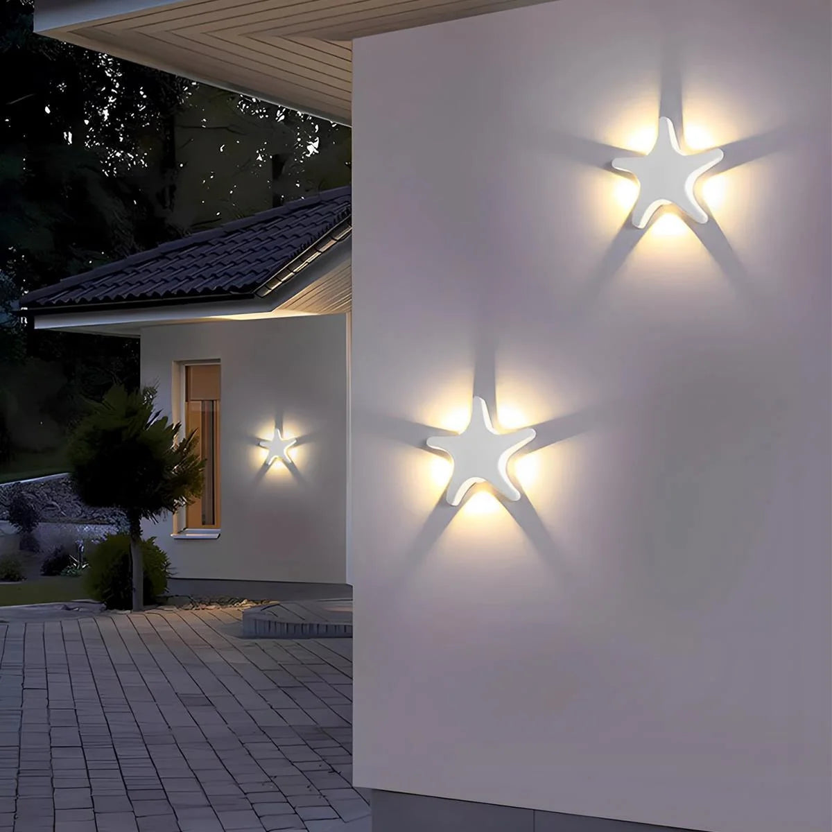 Outdoor LED Wall Light with Sculpted Animal Silhouettes, Waterproof IP65 Aluminum Fixture 8