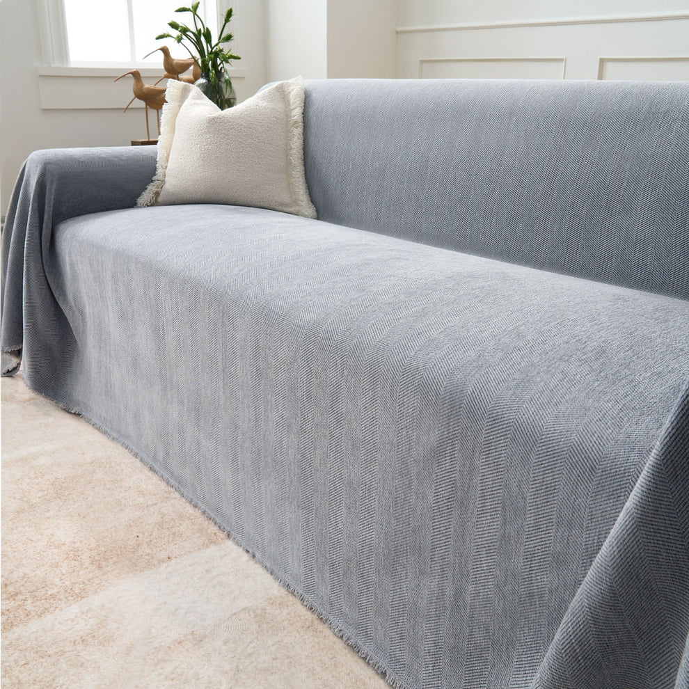 PawWeave Herringbone Sofa Cover | Durable, Stylish & Pet-Friendly Furniture Protector - Styyler