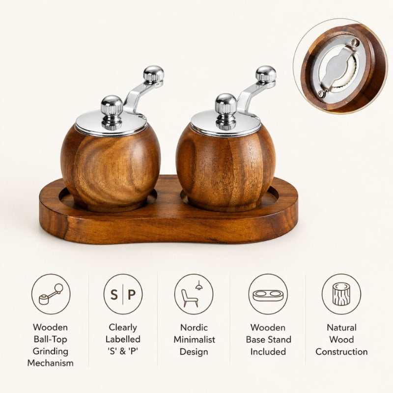 Pulvora | Nordic Salt and Pepper Grinders for Effortless Seasoning