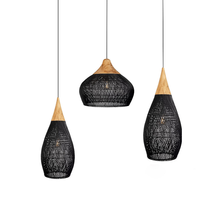 RattanGlow | Elegant Handcrafted Organic Rattan Pendant Light Fixture 18