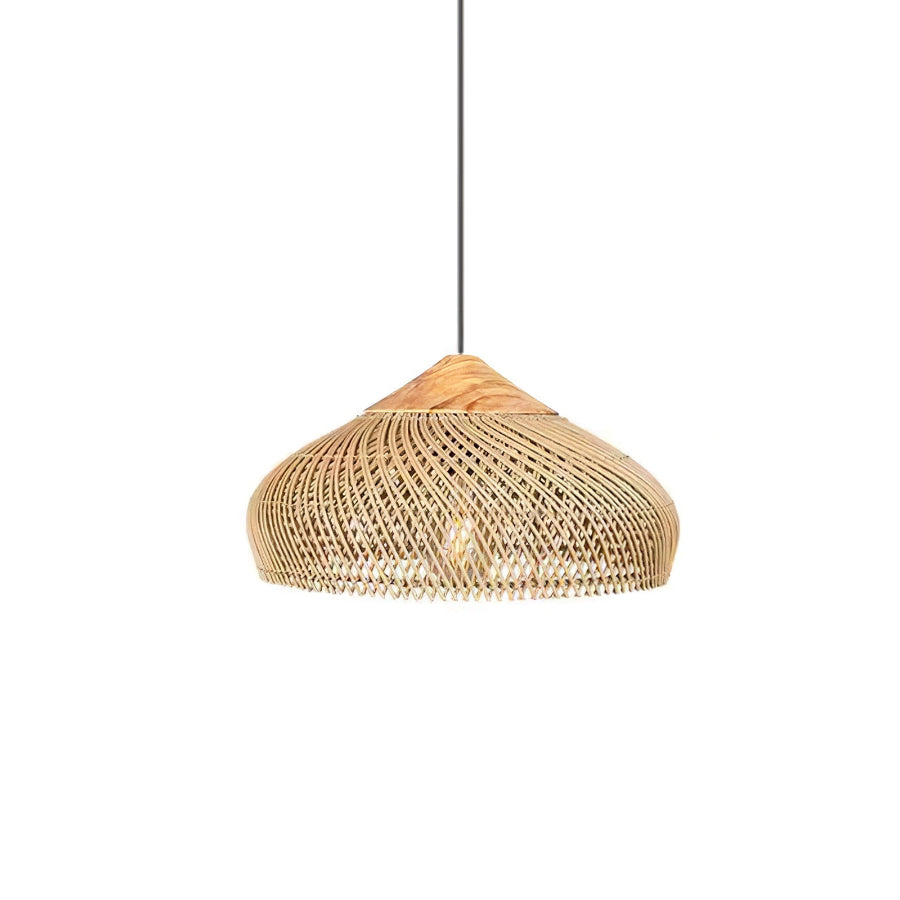 RattanGlow | Elegant Handcrafted Organic Rattan Pendant Light Fixture 5