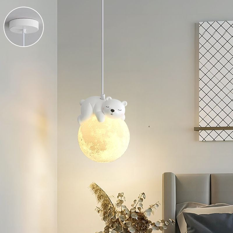 Sleepy Bear Pendant Light | Charming Pendant Lamp for Kids Room