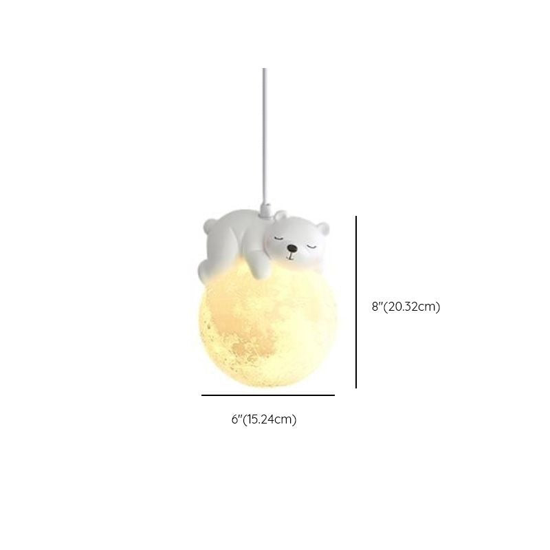 Sleepy Bear Pendant Light | Charming Pendant Lamp for Kids Room