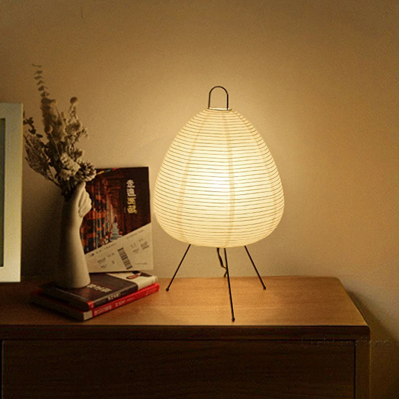 Reva | Elegant Modern Japanese Rice Paper Table Lamp for Bedroom 0
