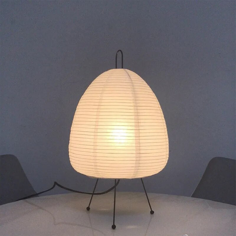 Reva | Elegant Modern Japanese Rice Paper Table Lamp for Bedroom 7