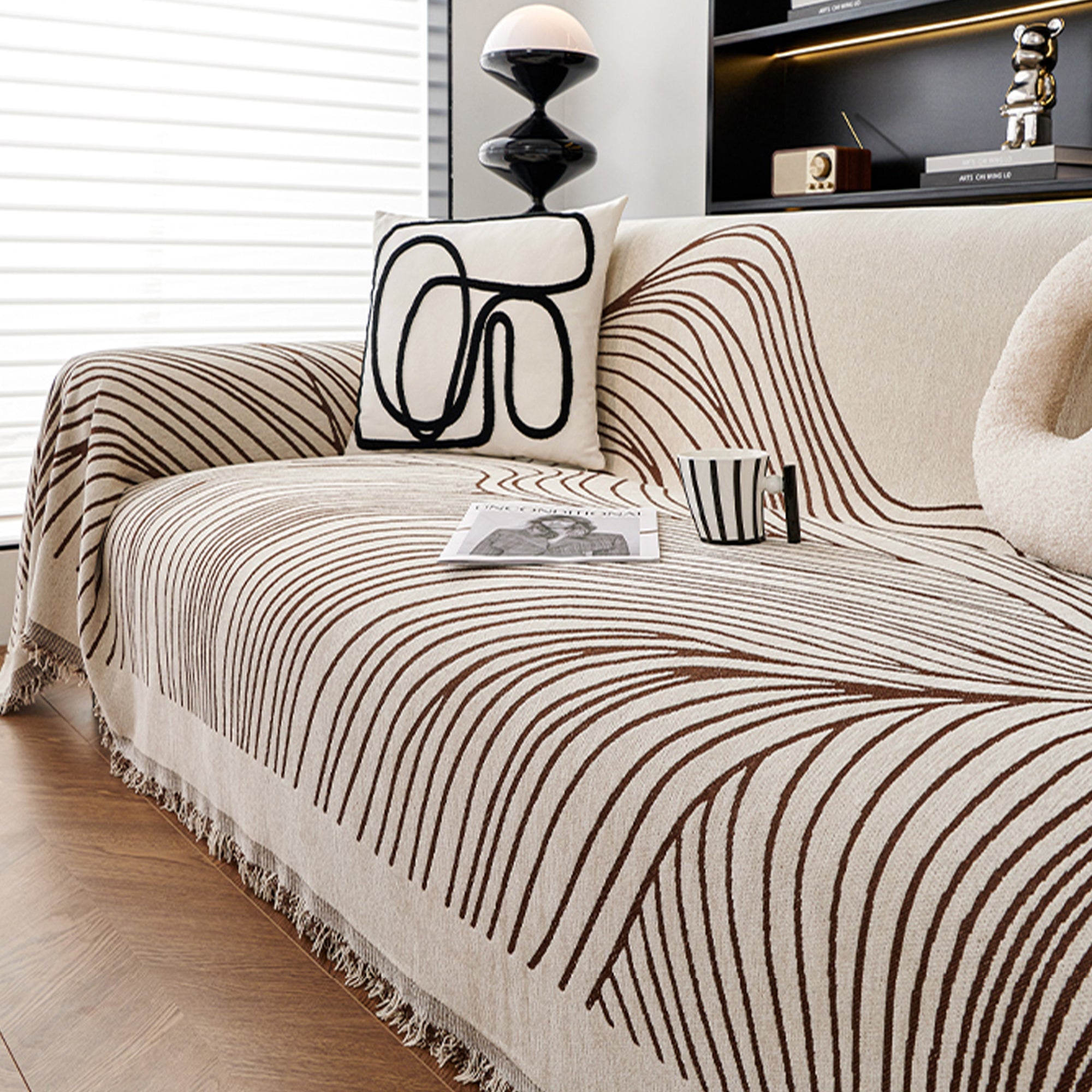 Reversible Celine Sofa Cover | Soft, Durable, Pet-Friendly Slipcover | Machine Washable - Styyler