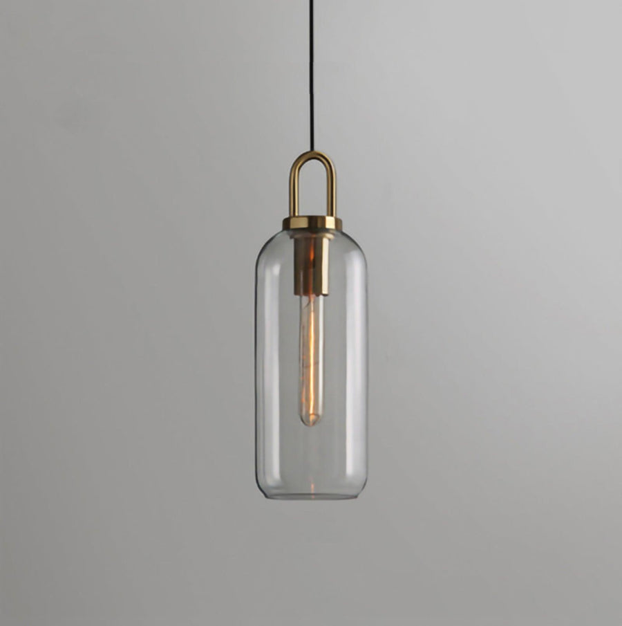 Rivon | Metal Finish Glass Pendant Light for Adjustable Modern Illumination 0