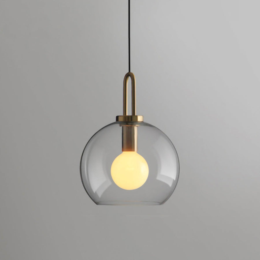 Rivon | Metal Finish Glass Pendant Light for Adjustable Modern Illumination 6