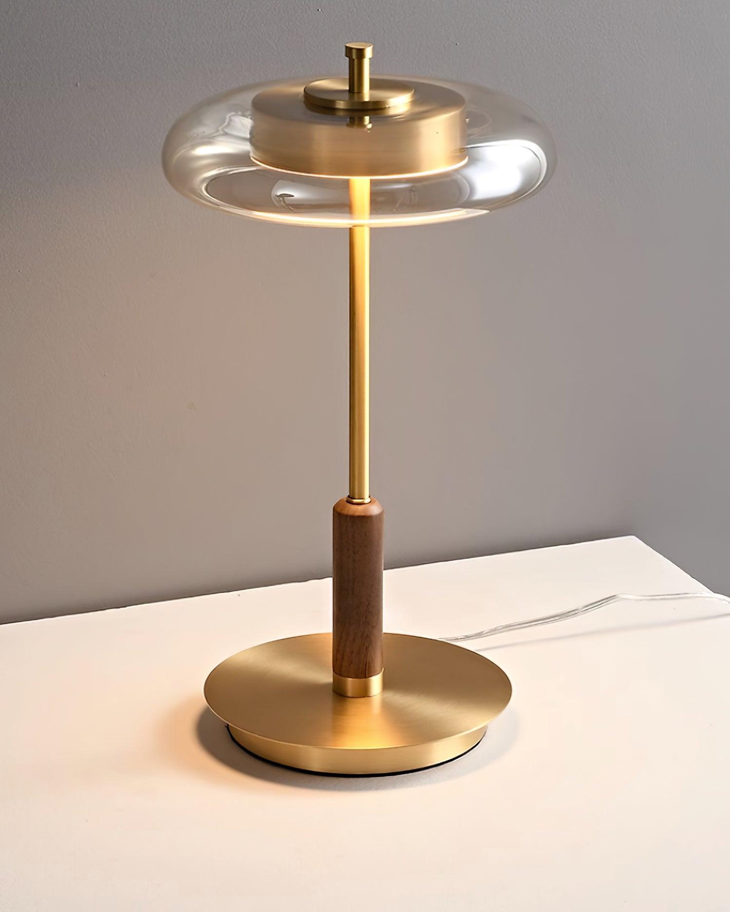 Ronaldo Table Lamp, Modern Metal and Glass Design for Soft LED Lighting, Ideal for Bedside or Living Room 6