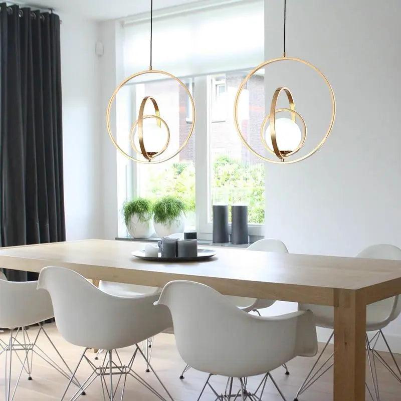 Rota Pendant Light with Rotating Gold Finish and Unique Design for Kitchen and Living Spaces 3