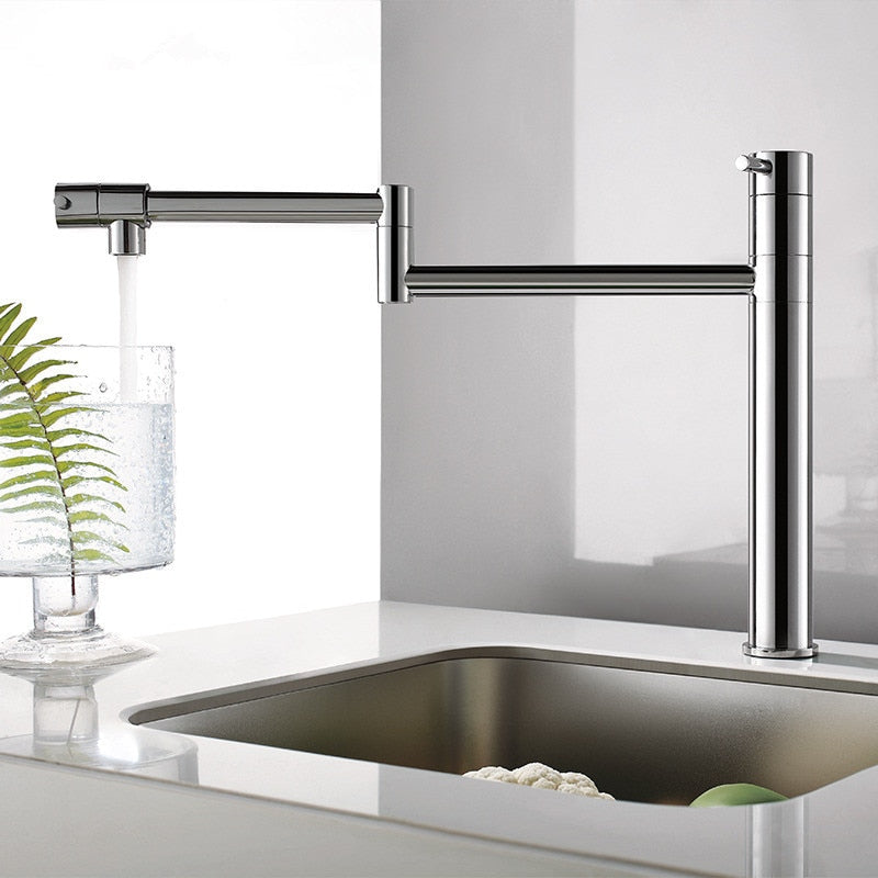 Savera Pot Filler Faucet with Extendable Arm and 360-Degree Swivel 0