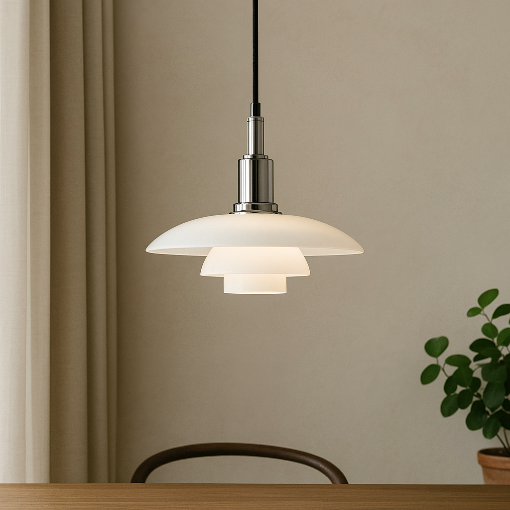 ScandiGlow | Modern Elegant Glass Pendant Light for Kitchen 1