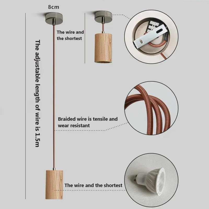 ScandiWood | Elegant Minimalist Kitchen Pendant Lighting Fixture 11