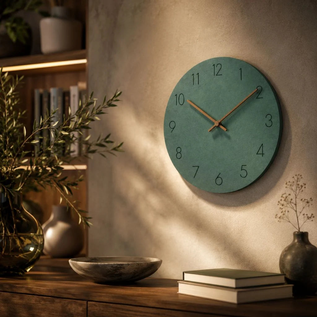 Scandinavian Minimalist Wall Clock, Silent Sweep Movement, Natural Wood, 29cm Diameter – Modern Decor for Home and Office 1