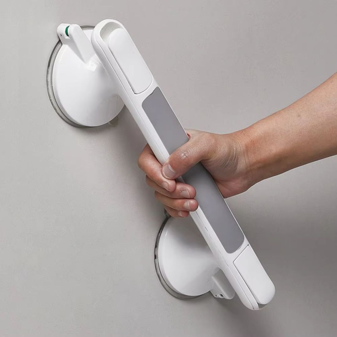 Secure Grip | Grab Bars for Shower with Tool-Free Installation | Anti-Slip Safety Support for Bathroom Stability 0