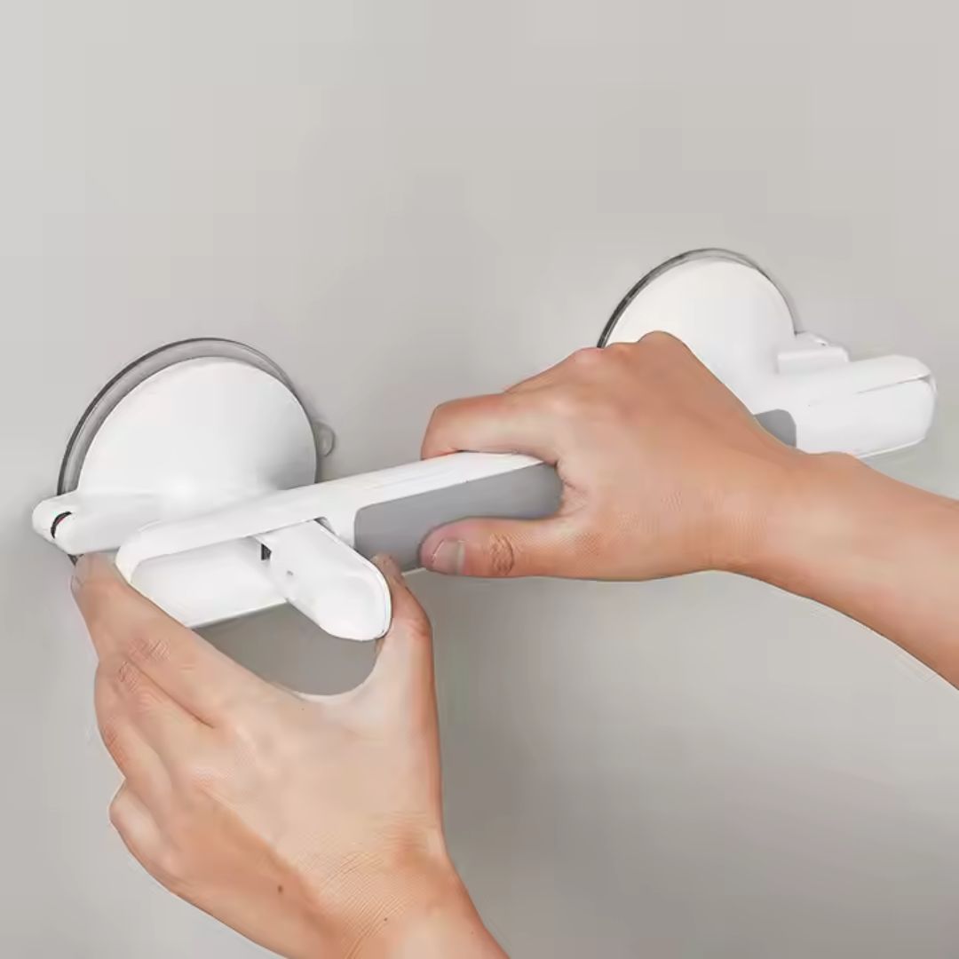 Secure Grip | Grab Bars for Shower with Tool-Free Installation | Anti-Slip Safety Support for Bathroom Stability 7