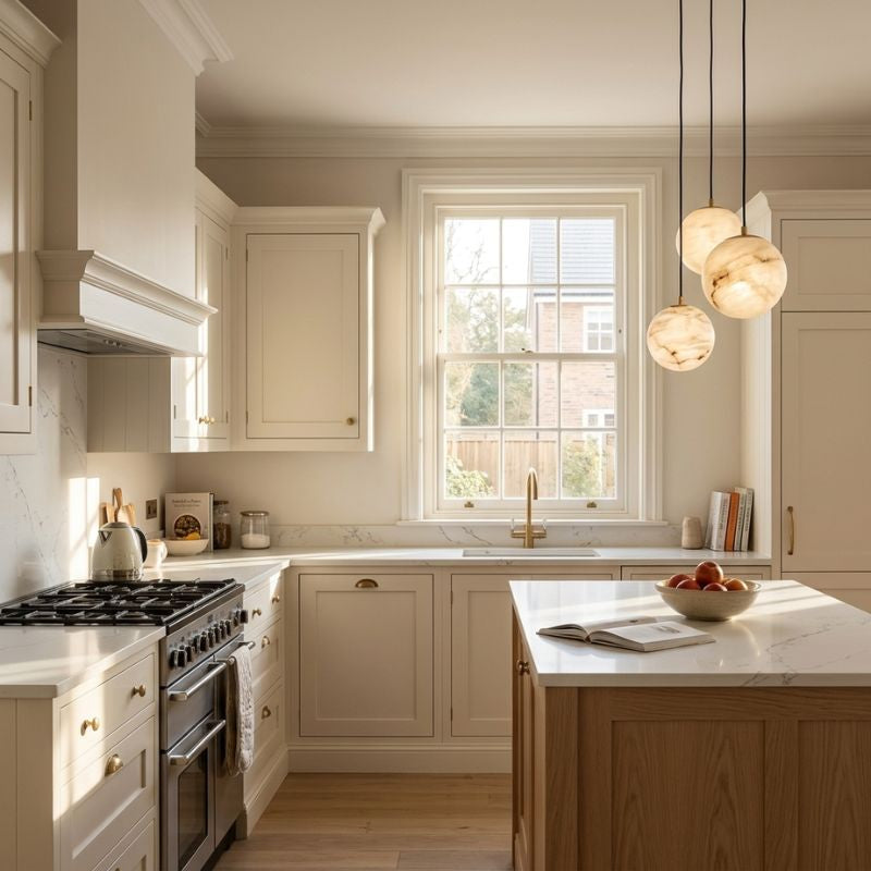 Selvia | Alabaster Pendant Light for Soft Ambient Glow