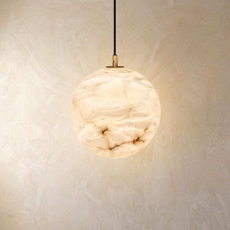 Selvia | Alabaster Pendant Light for Soft Ambient Glow