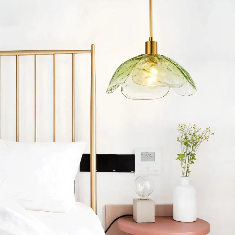 Shinora | Artistic Floral Glass Pendant Light for Vibrant Ambient Glow 1 