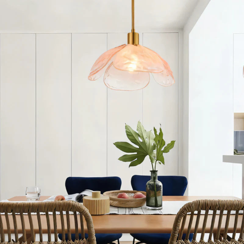 Shinora | Artistic Floral Glass Pendant Light for Vibrant Ambient Glow 2