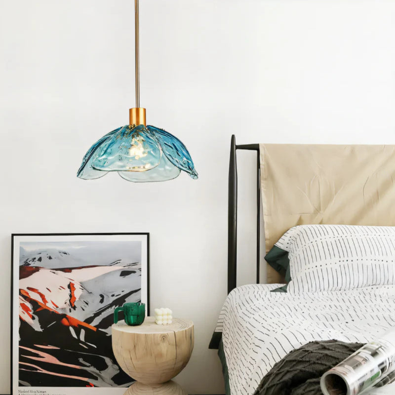 Shinora | Artistic Floral Glass Pendant Light for Vibrant Ambient Glow 3
