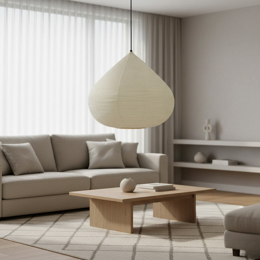 Skalyn | Adjustable Washi Pendant Light for Warm Ambient Glow 1