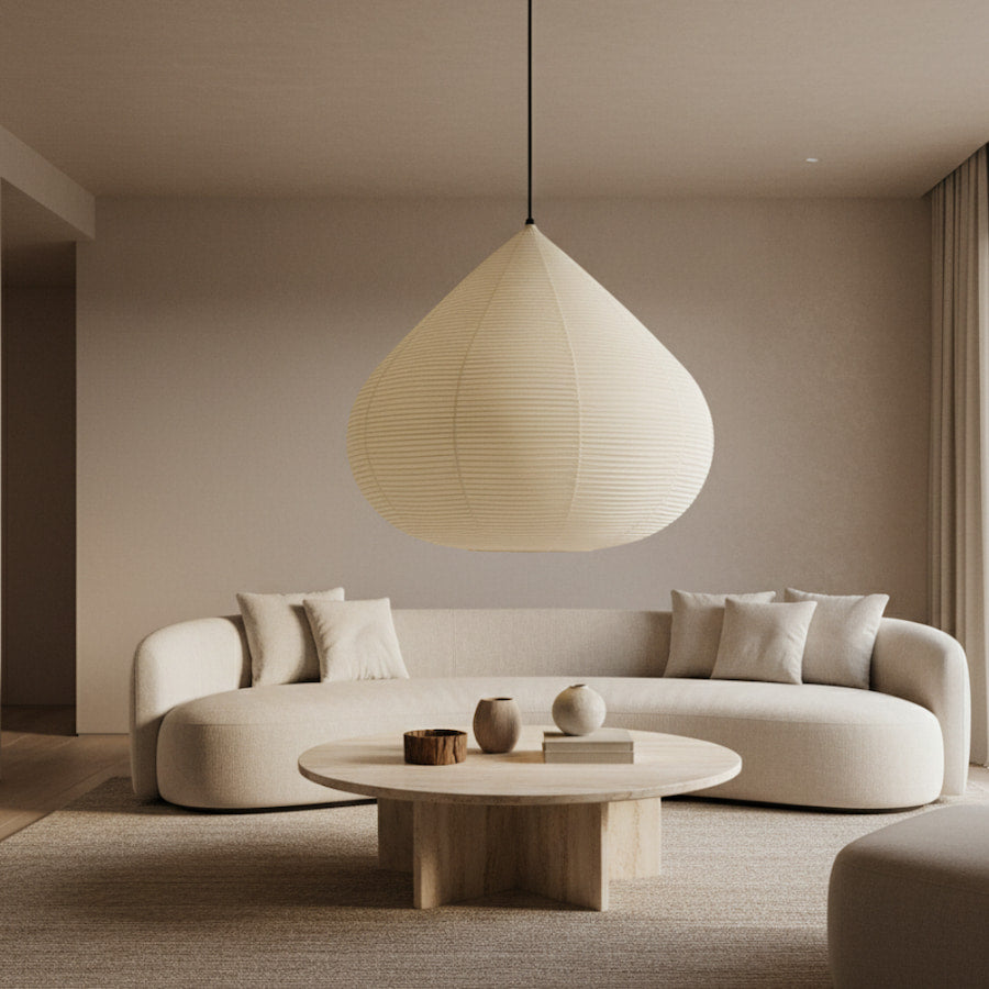 Skalyn | Adjustable Washi Pendant Light for Warm Ambient Glow 2