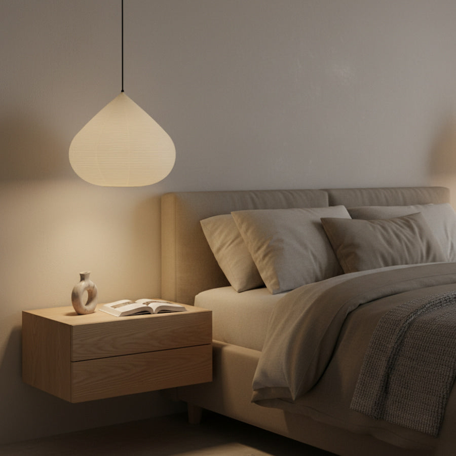 Skalyn | Adjustable Washi Pendant Light for Warm Ambient Glow 9