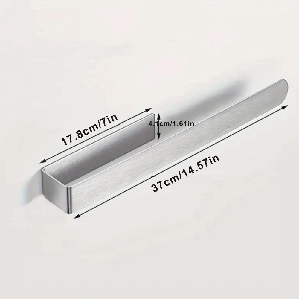 Sleek Stainless Steel Towel Rack | Wall-Mounted Design for Space-Saving Storage in Modern Bathrooms 8
