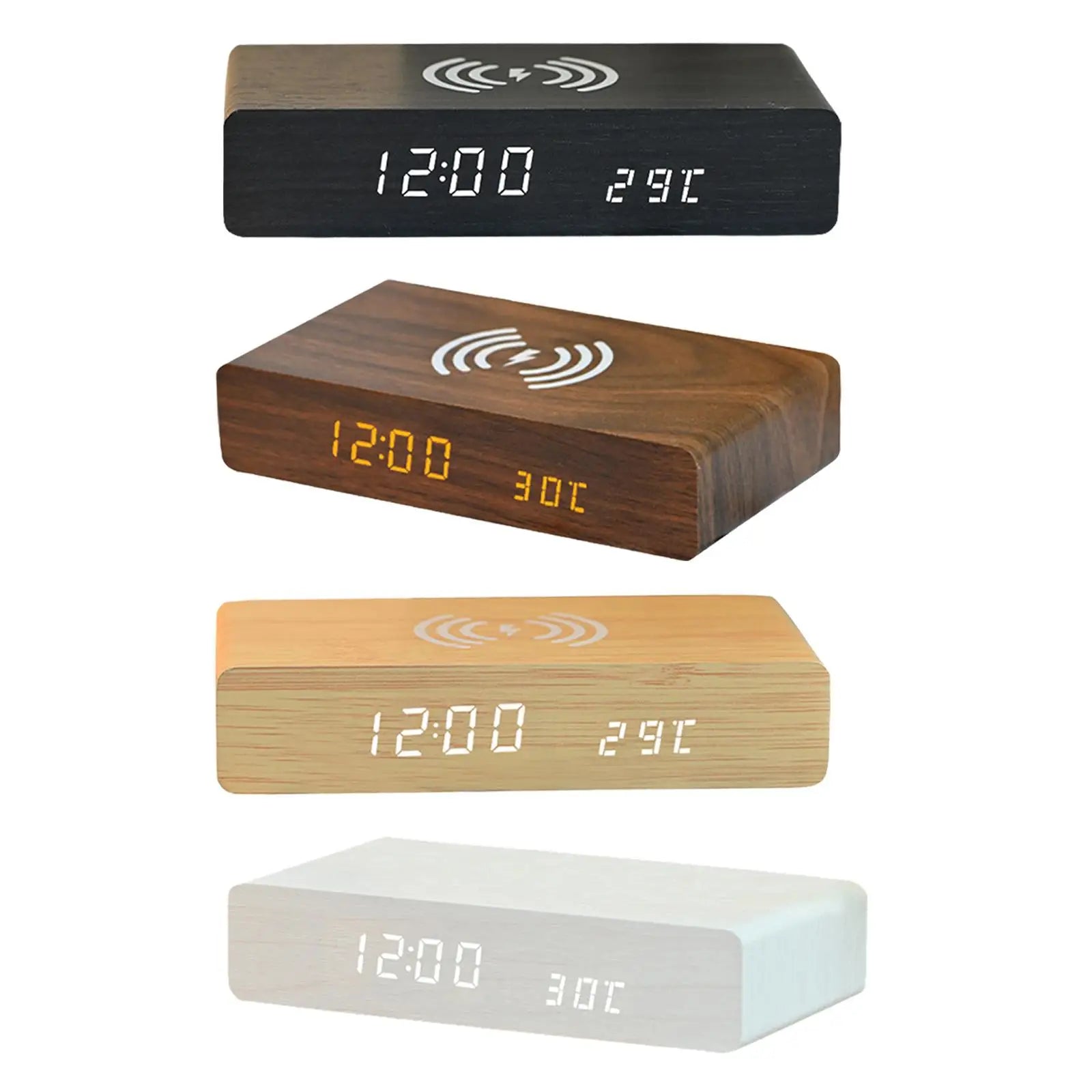 Smart Alarm Clock | Digital Clock with Wireless Charging & 3-Level Brightness | Compact Design for Effortless Time Management 0